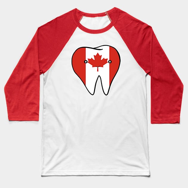 Molar Canada Baseball T-Shirt by Happimola